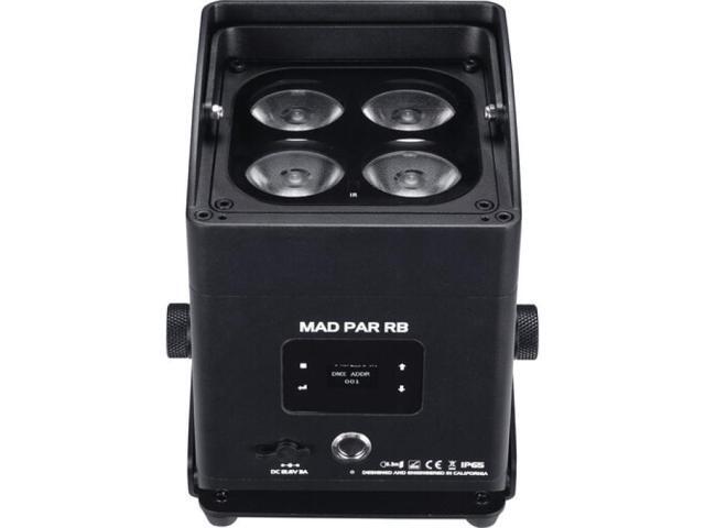 JMAZ Mad Par RB 80W RGBAL+C LED Swappable Battery-Powered Outdoor Uplight Wireless IP65 Uplight with Remote Control