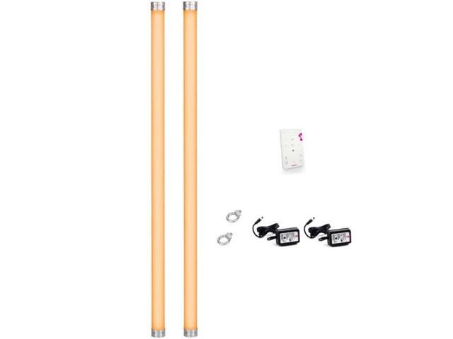 Ape Labs Neon Set of 2 IP65 70W RGBaW 180 Degree Battery Tube Lights