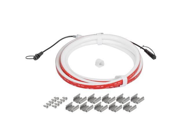 Ape Labs NeonStripe 8 8.2ft IP65 RGBaW LED COB Strip, Cuttable with Pig Tails, Install Hardware Included (ID: 100304)