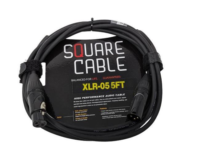 SquareCable XLR-05 5ft XLR to XLR Cable