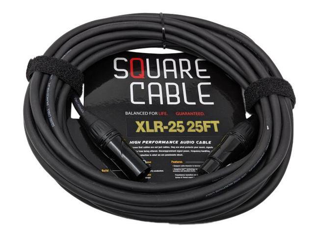 SquareCable XLR-25 25ft XLR to XLR Cable