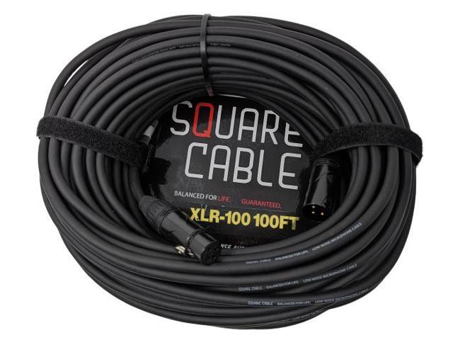 SquareCable XLR-100 100ft XLR to XLR Cable