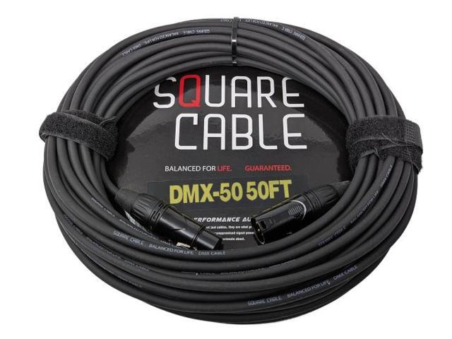 SquareCable DMX-50 50ft DMX Cable (3-Pin)