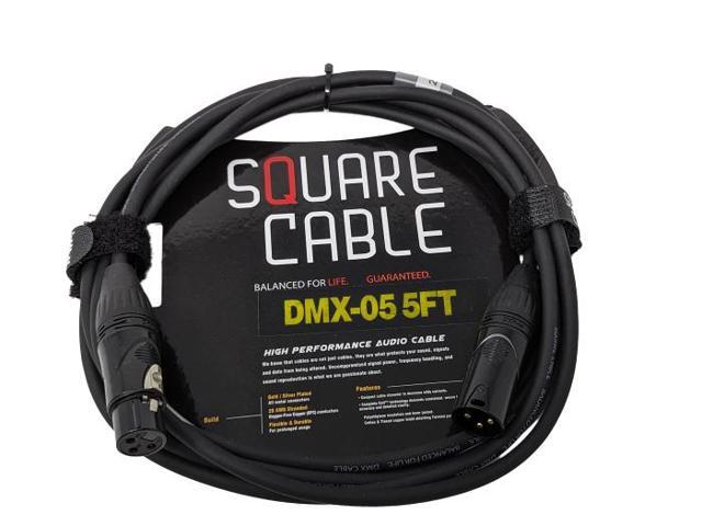 SquareCable DMX-05 5ft DMX Cable (3-Pin)