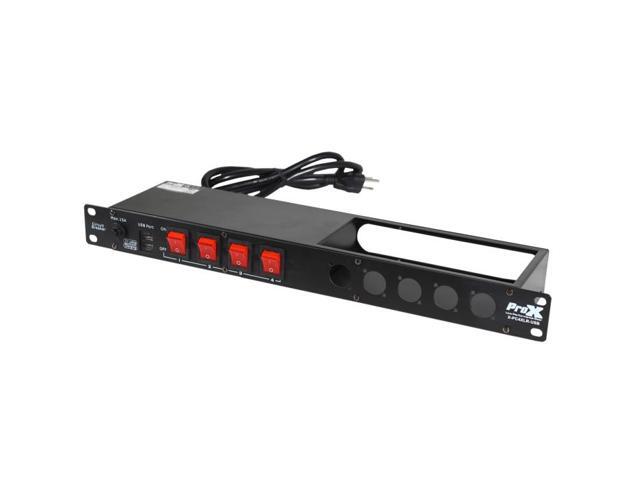 ProX X-PC4XLR-USB 1U Cable Management Rack