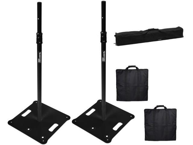 Odyssey LSBP96BLK 8ft Tall Black Speaker Stands (Pair)
