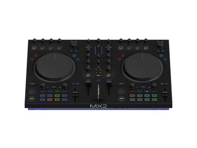 Native Instruments Traktor MX2 2-Channel DJ Controller with Traktor Pro 4 16 RGB Pads and 24-bit/96 kHz Audio