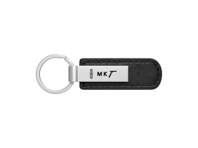 Lincoln MKT Silver Metal Black PU Leather Strap Key Chain