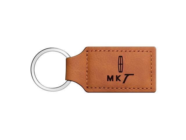 Lincoln Rectangular Brown Leather Key Chain - MKT