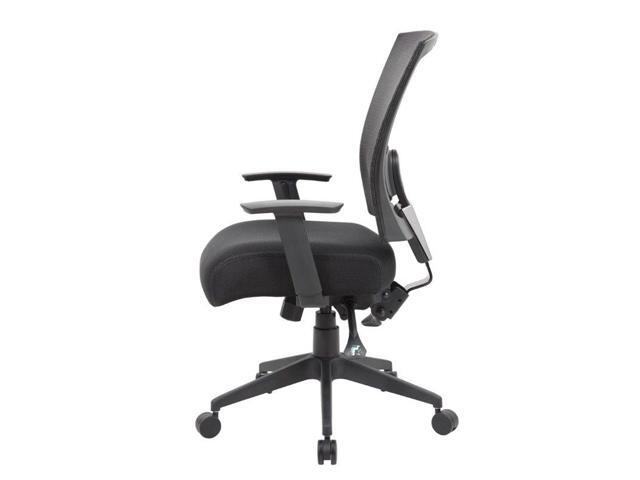 Boss B6716-SS-BK Mesh Back 3 paddle Task Chair with Seat Slider, 25' x 26' x 38', Mesh - Black