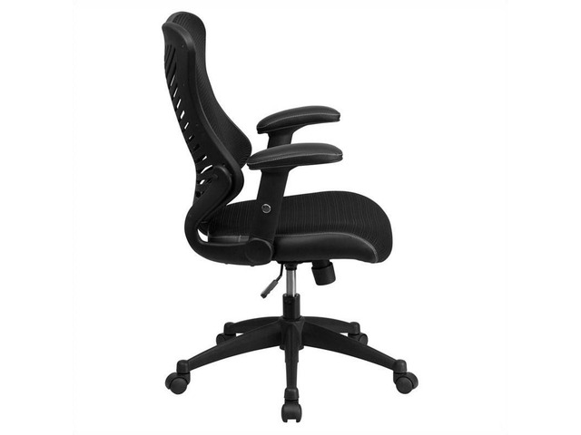 High Back Designer Black Mesh Executive Swivel Ergonomic Office Chair with Adjustable Arms