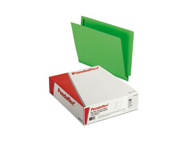 Pendaflex Reinforced End Tab Expansion Folders Two Fasteners Letter Green 50/Box