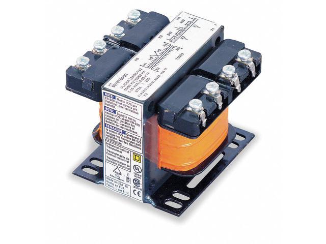 SQUARE D 9070T200D20 Control Transformer, 200 VA, Not Rated, 115V AC,