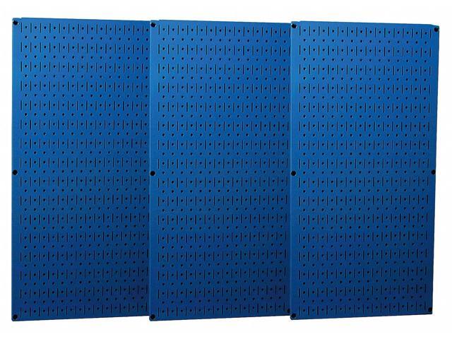 WALL CONTROL 35-P-3248BU Pegboard Panel, Round 1/4 in Holes, 1 in Hole Spacing,