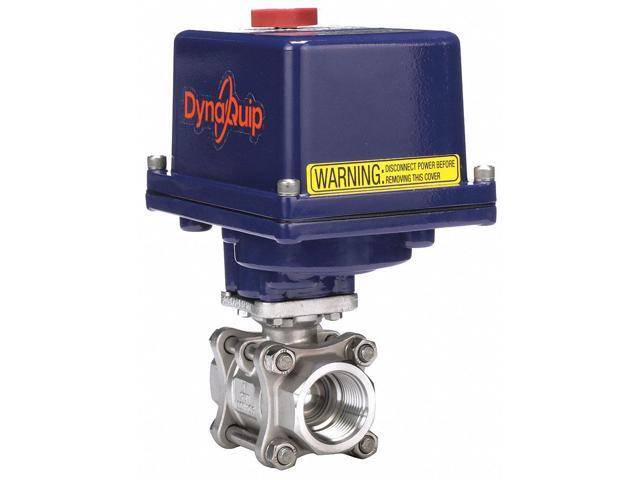DYNAQUIP CONTROLS E3S25AJE21 1' FNPT Stainless Steel Electronic Ball Valve 2-Way