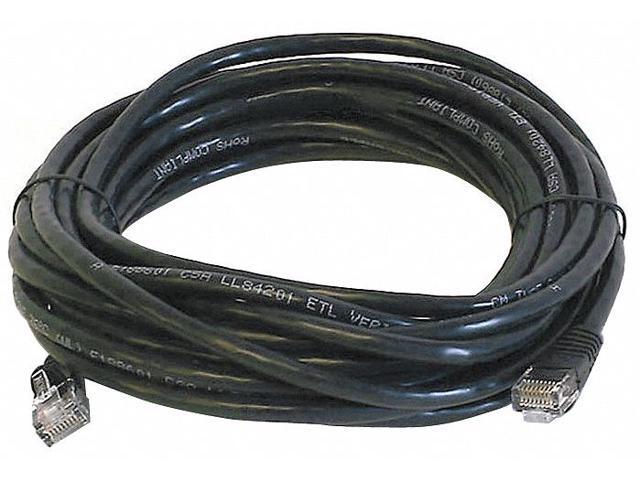 Monoprice Cat6 Ethernet Patch Cable - 20 Feet - Black Network Internet Cord - RJ45, Stranded, 550Mhz, UTP, Pure Bare Copper Wire, 24AWG
