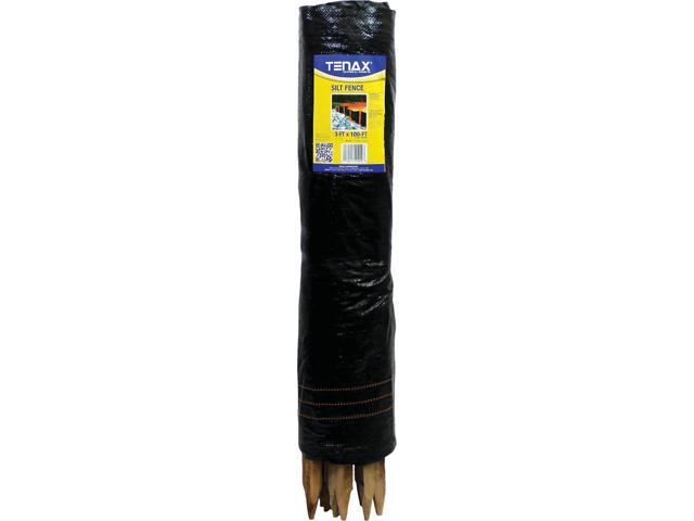 ZORO SELECT 31900700 Silt Fence 100 FT L x 3 FT H, 11 Stakes, Polypropylene,