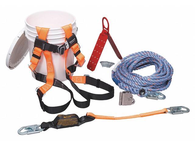 Honeywell Miller Fall Protection Kit, Universal White BRFKT50-Z7/50FT