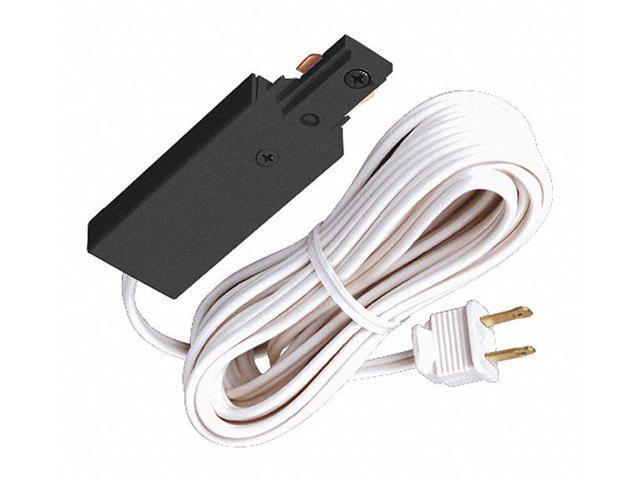 Juno Lighting Group - Juno Trac-Lites Cord and Plug Connector, Black R22 BL