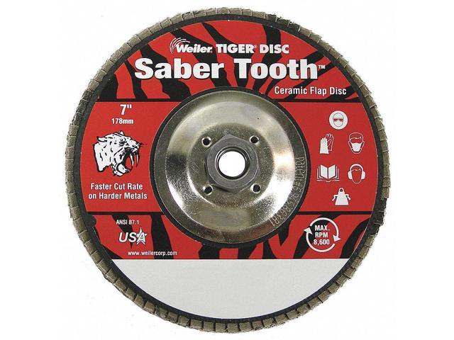 Photos - Other Power Tools WEILER 98131 Arbor Mount Flap Disc, 7in, 80, Medium 50115 