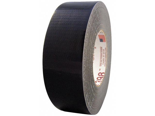 NASHUA 398 Duct Tape, Black, 60 yd L, 2-3/4 in W