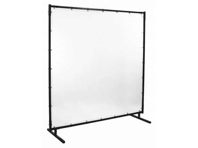 STEINER 539HD-6X6 Welding Screen, Transparent Vinyl, 6 ft W., 6 ft H., 13 oz/sq