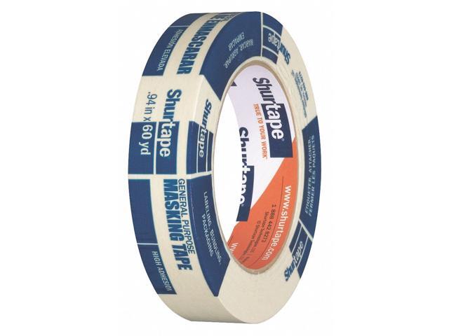 Shurtape CP-105 General-Purpose Grade Crepe Paper Masking Tape: 1 in x 60 yds. (Natural)