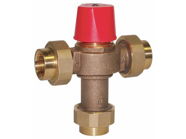 WATTS 3/4 LF 1170-UT- M2 3/4' Mixing Valve,Brass,0.5 to 23 gpm,150 psi