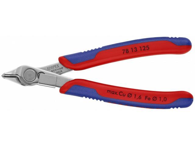 KNIPEX 78 13 125 Electronic Plier w/Lead Catcher,SS