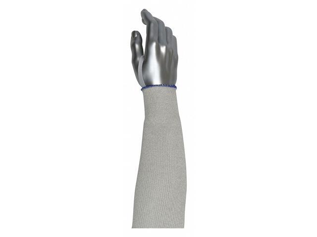 PIP 20-21DHX18-ET Cut-Resistant Sleeve,Gray,Knit Cuff