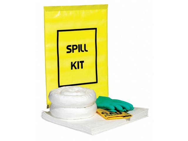 SPILLTECH SPKO-YTB Spill Kit, 4 gal Volume Absorbed per Kit, Bag, Yellow, 16