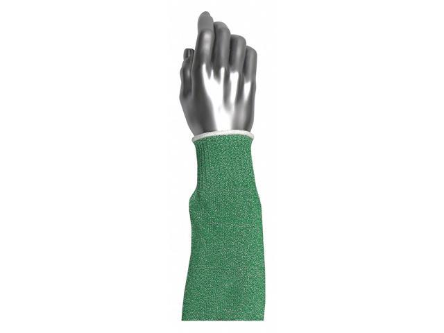 PIP 25-7618GRN-ET Cut-Resistant Sleeve,Green,Knit Cuff