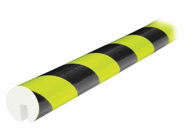 KNUFFI 60-6712-4 Edge Guard, Rounded, Fluorescent Bk/Yl