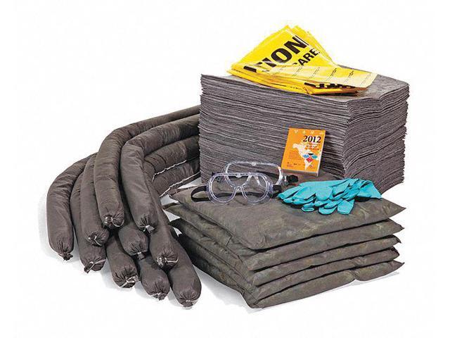 SPILLTECH RSPKU-55 Spill Kit Refill, 52 gal Volume Absorbed per Kit, 55 gal