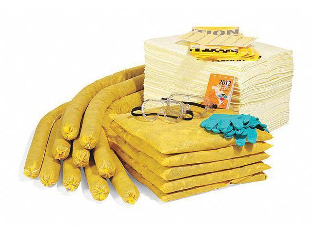 SPILLTECH RSPKHZ-55 Spill Kit Refill, 49 gal Volume Absorbed per Kit, 55 gal