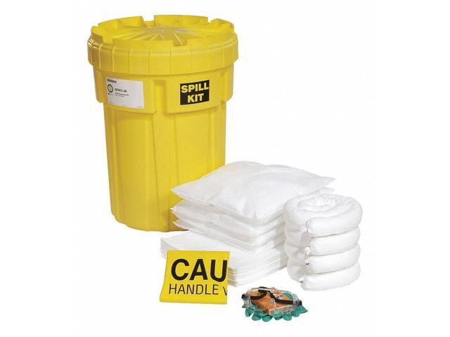 SPILLTECH SPKO-30 Spill Kit, 23 gal Volume Absorbed per Kit, 30 gal Capacity,