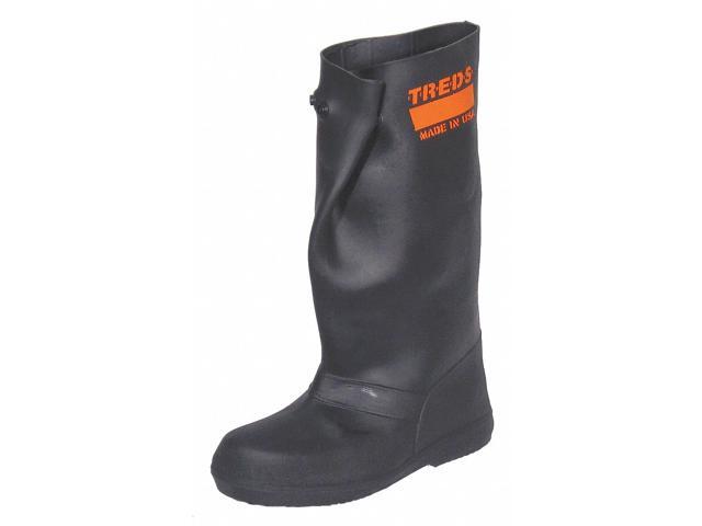 TREDS OVERBOOTS 17855 Overboots, Plain Toe, 17 in Height, Snap Tab Closure,