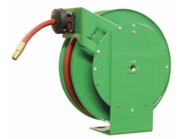 SPEEDAIRE 4UKX5 Spring Return Hose Reel, 3/8 in Hose Diameter, 50 ft Length,