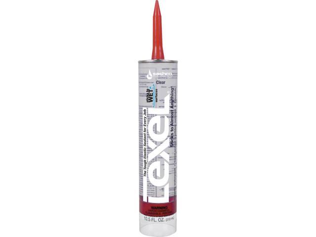 sashco 13010 10.5oz sashco sealants clear lexel adhesive caulk, 10.5ounce