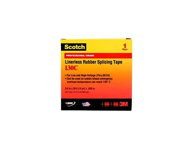 3M 130C Scotch Linerless Rubber Splicing Tape: 2 in x 30 ft. (Black)