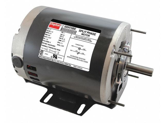 DAYTON 6XH73 GP Mtr,Split Ph,ODP,1/4 HP,850 rpm,56