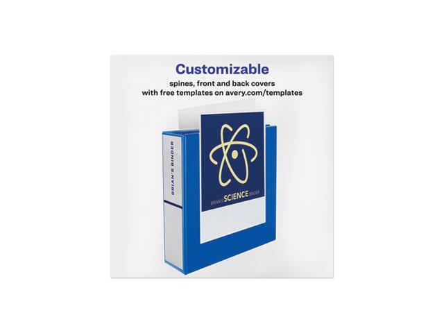 Avery - Heavy Duty 3" 3-Ring View Binders, One Touch EZD Ring - Pacific Blue - image 10
