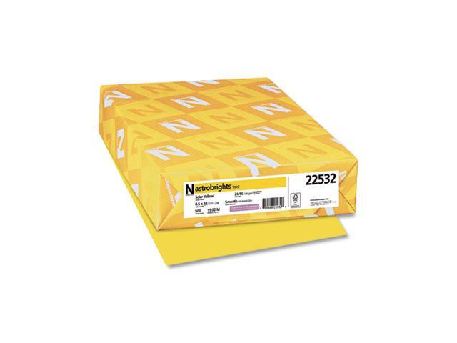 Astrobrights Multipurpose Paper 24 lbs 8.5' x 14' Solar Yellow 495467
