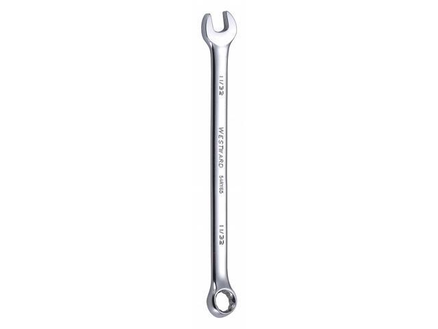 WESTWARD 54RY65 Comb. Wrench,11/32',SAE,Full Polish