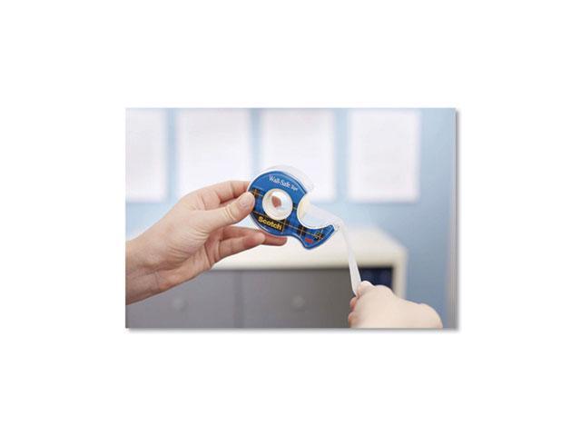 3M Tape Roll w/Dispenser Wall-safe 3/4' x 800' 2 RLS/PK CL 183DM2