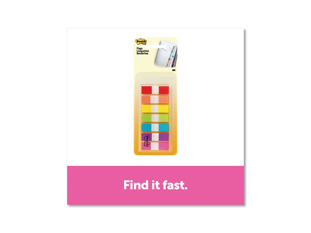 Post-it Flags Self-stick 1/2' 189/PK Assorted Bold 6837CF