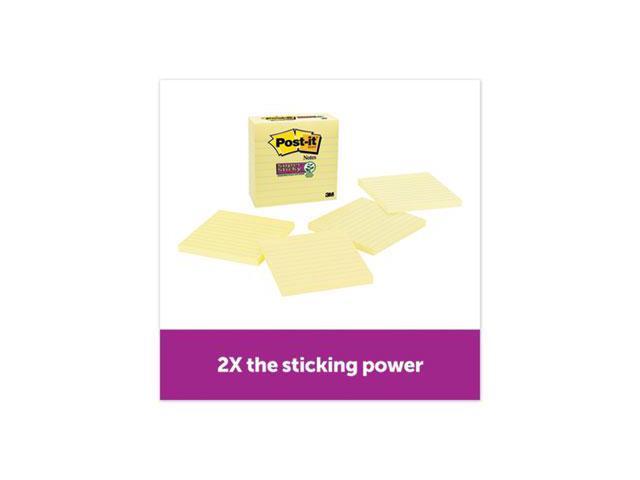 Post-it Super Sticky Notes 4' x 4' Canary Yellow 4 Pads/Pack (675-4SSCY) 667403