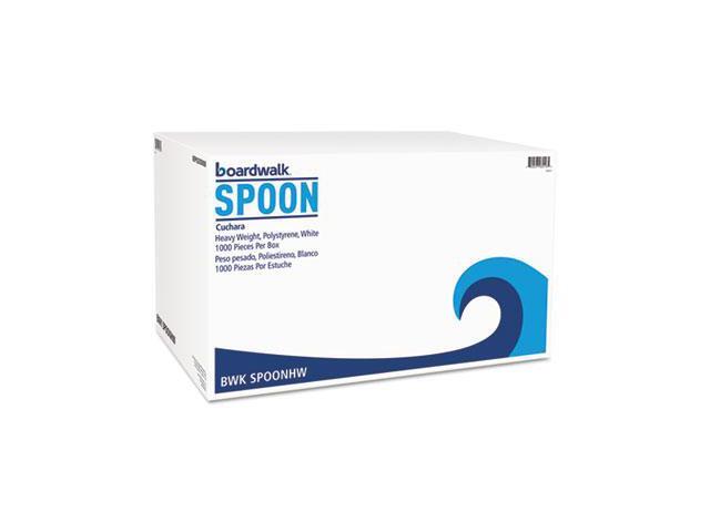 Heavyweight Polystyrene Cutlery, Teaspoon, White, 1000/Carton SPOONHW