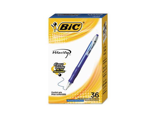 BIC Velocity Retractable Ball Pen Blue Ink 1 mm 36/Pack VLG361BE