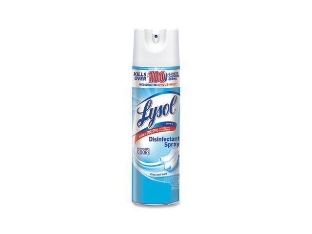 Lysol 79329CT 19 oz Disinfectant Spray, Crisp Linen Scent Aerosol